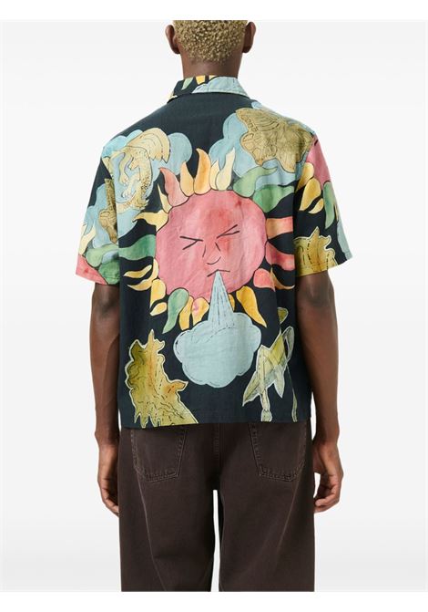 solar power print shirt man black OUR LEGACY | M2252BSP